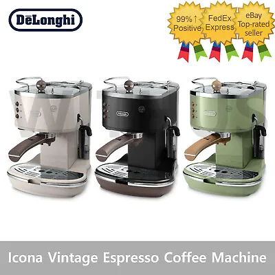 Delonghi Icona Vintage ECOV-311 Espresso Coffee Maker Machine 3Colors AC 220V • $319.11