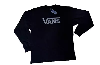 Vans Long Sleeve Black T-Shirt  Men’s MEDIUM NWT • $16.99