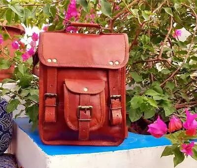 Men's Genuine Vintage Leather Messenger Mack Book Shoulder Laptop Bag Computer • $74.40