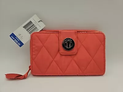 Nwt New Vera Bradley Rfid Turnlock Wallet Blush Sienna • $39.95