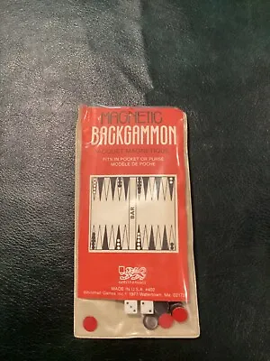 Magnetic Backgammon Pocket Size Whitehall • $8.75