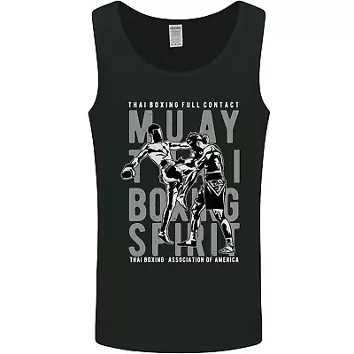 Muay Thai Boxing Spirit MMA Kick Boxing Mens Vest Tank Top • £10.49