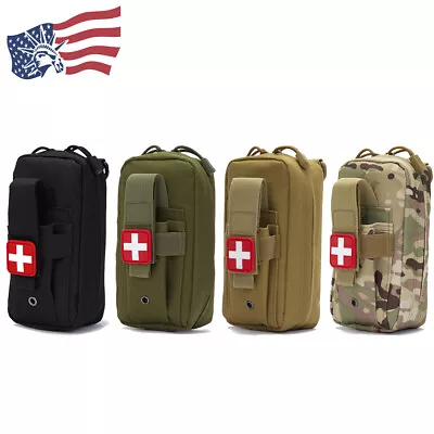 Tactical Molle Trauma Pouch Military Medical Pouch IFAK First Aid Airsoft Gear • $11.89