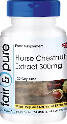 ® - Horse Chestnut Extract - 300Mg - 20% Aescin - Vegan - 120 Capsules • £31.91