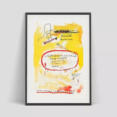 Jean-Michel Basquiat 1988 Exhibition Poster Vintage Art Poster Print  • $84.50