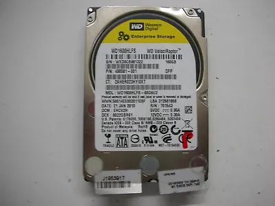 WD Velociraptor 160gb WD1600HLFS-60G6U2 2061-701543-500 Af 25   SATA • $18.65