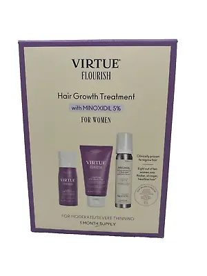 VIRTUE FLOURISH Hair Growth Treatment With Minoxidil 5% For Women 1 Month Supply • $40.37