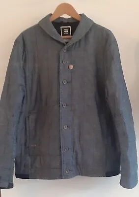 G Star Raw Blue Quilted Style Folsom Jacket Size XL Excellent Condition • £23.99