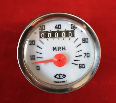 Vintage 1960s CEV 80-MPH - Speedometer - 2.5 Inch OD Motor Bike Moped Motorcycle • $75