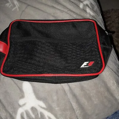  Formula 1 F1 Logo Black/Red  Zipped Wash Bag • £7.99