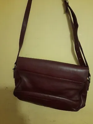Vintage BOLSOS CASAL Burgandy Leather Handbag With Wallet • £22
