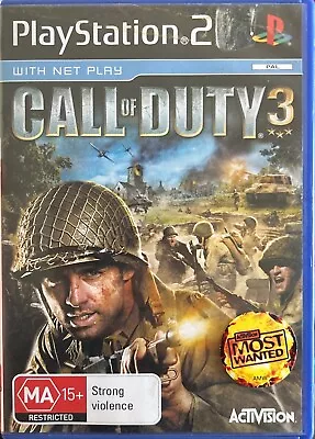 Sony PlayStation 2: Call Of Duty 3 - Complete With Manual VGC • $11.99