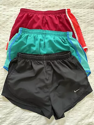 Lot Of 3 Women’s Nike Tempo Athletic Shorts ~ Black Red Green ~ Small • $26.99