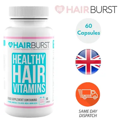 Hairbrust Hair Growth Vitamin With Biotin Contributes Hair Pigment - 60 Capsules • £9.99