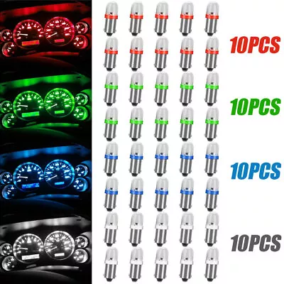 10X BA9S 1815 1816 1445 1895 LED Lamp Car Interior Instrument Dash Panel Bulb. • $10.05