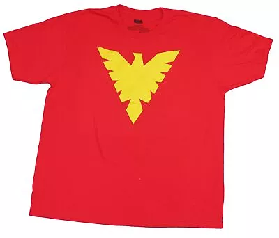 X-Men Adult New T-Shirt- Dark Phoenix Simple Red Yellow Costume Front • $16.98