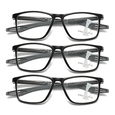 3PK Men Women Multifocus No Line Progressive Reading Glasses Multifocal Readers • $11.99