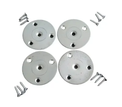 4 X Dansette Legs Fixings Brackets With Screws Only • £9.99