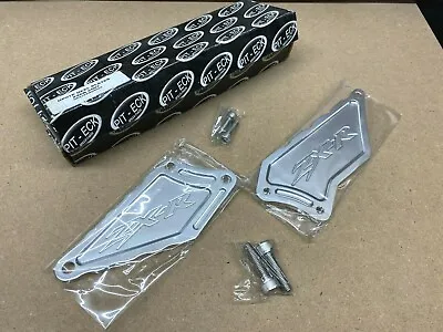 07 08 Ninja ZX-6R Rearset Mount Heel Guard Plates CNC Aluminum Engraved USA • $29.95