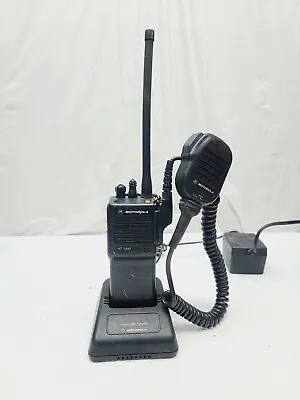 MOTOROLA HT1000 HANDIE-TALKIE FM Narrow Band 2 -Way RADIO 136-174 MHz & Charger • $99.99