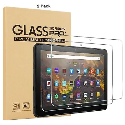 (2 Pack) For Amazon Fire HD 8 Tempered Glass Screen Protector 2022/2020 • $9.99