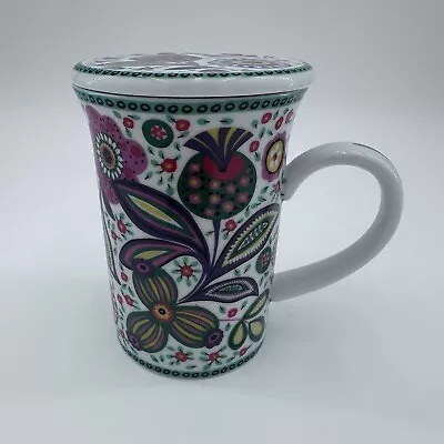 Vera Bradley Viva La Vera Floral 8oz Coffee Cup With Lid • $12.95