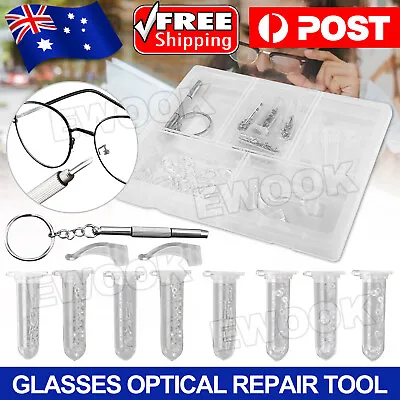 $7.95 • Buy Eyeglass Sun Glasses Optical Repair Tool Screw Nut Nose Pad Assortment Set Kit
