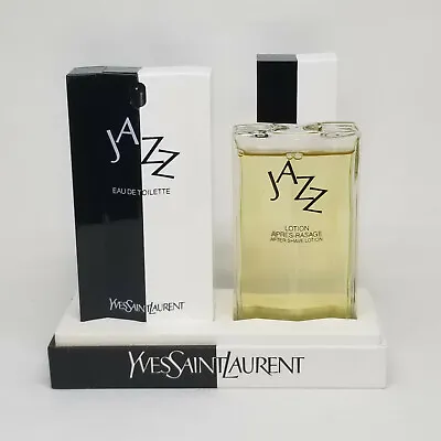 Vintage 1992 YSL Jazz EDT Spray 50 Ml + 50After Shave Gift Set • $190.99