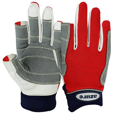 Sailing Gloves Yachting Roping Boating Dinghy Amara RED Full Finger  XL-1 • £11.99