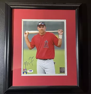 Mike Trout Signed Autographed Framed 8x10 Photo PSA/DNA ROOKIE GRAPH • $200