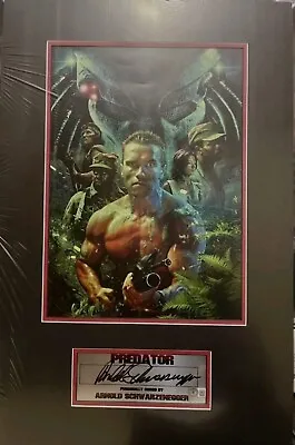 Predator SIGNED Mondo Style Poster Arnold Schwarzenegger Beckett COA • $1010.60