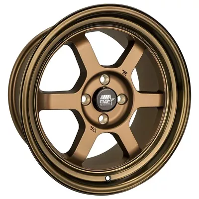 MST Time Attack 16X8 4x100 ET20 Matte Bronze W/Bronze Machined Lip (Qty Of 1) • $163.64