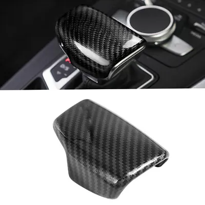 Carbon Fiber Style Gear Shift Knob Head Cover For Audi A4 S4 S5 RS5 B9 A5 17-18 • $13.42