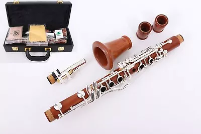 Professional Clarinet Eb Key Rosewood Clarinet E Flat Nice Sound Case 2 Barrels • $321.08