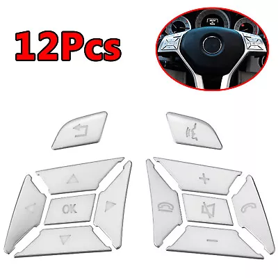 For Mercedes Benz E300 E350 E400 2012-2017 Car Steering Wheel Button Cover Trim. • $12.99