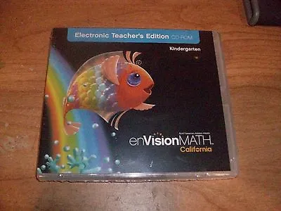 EnVision Math California Electronic Teachers Edition Kindergarten CD ROM WIN/MAC • $21.99