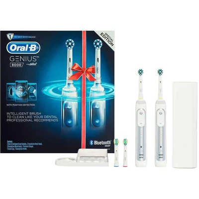 $349 • Buy Oral B Genius 8000 Dual-Handle Electric Toothbrush