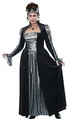 Dark Majesty Queen Medieval Renaissance Adult Women Plus Costume  • $49.88