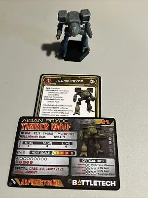 BATTLETECH Legendary Mechwarriors - Aidan Pryde's Timber Wolf • $10