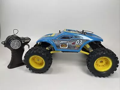 Maisto Tech 4WD Electric RTR RC Off Road Rock Crawler Climber Toy Blue & Yellow  • $27