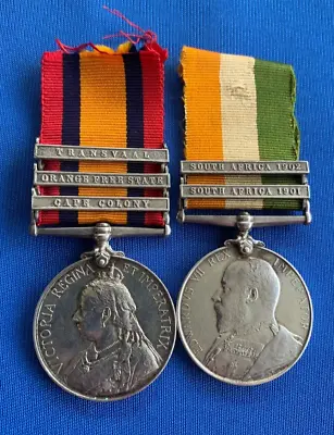 Victorian Boer War QSA & KSA Medals 17th Lancers British Militaria D12 • $749.99