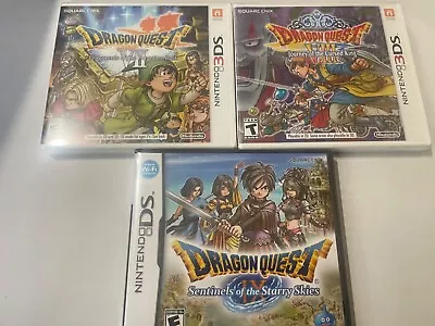 Dragon Quest VII VIII And IX DS And 3DS New And Sealed • $300