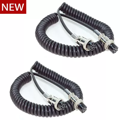 2PCS 8-pin Desktop Mic Microphone Cable Cord For Yaesu MD-1 MD-100 MD-200 Female • $21.59