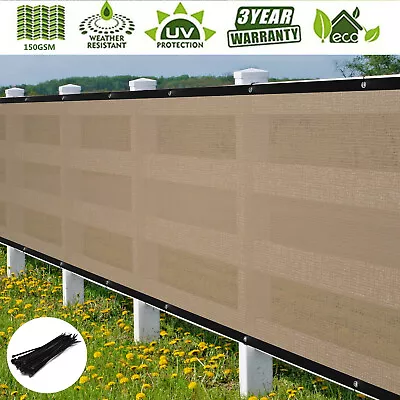 3' 4' 5' 6' Windscreen Privacy Fence Screen Shade Cover Fabric Mesh Garden Net • $34.40