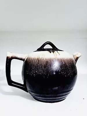 McCoy Brown Drip Glaze Teapot Covered Lid Vintage Ceramic Pottery 140 USA Made  • $29.99