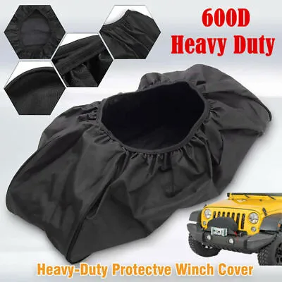 Waterproof Heavy Duty Trailer Winch Dust Cover 8000-17500lbs Protector Covers • $8.59