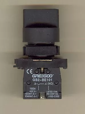 Greegoo GB2-ED33 3-Position Maintained Selector Switch W/ 2NO Contact Blocks Xb2 • $7.95