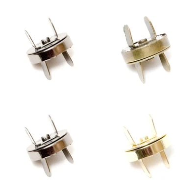 £2.69 • Buy Round Magnetic Button Fastener Clasps - For Bag Makers - 18mm 14mm & 4 Colours