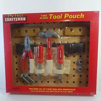 New Vintage 2003 My First Craftsman Take Along Tool Pouch Belt Set Toy#82500  • $23.99