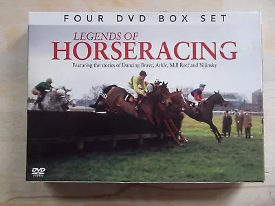 Four Dvd Box Set Legends Of Horseracing - Arkle Mill Reef Nijinsky Dancing Brave • £16.99